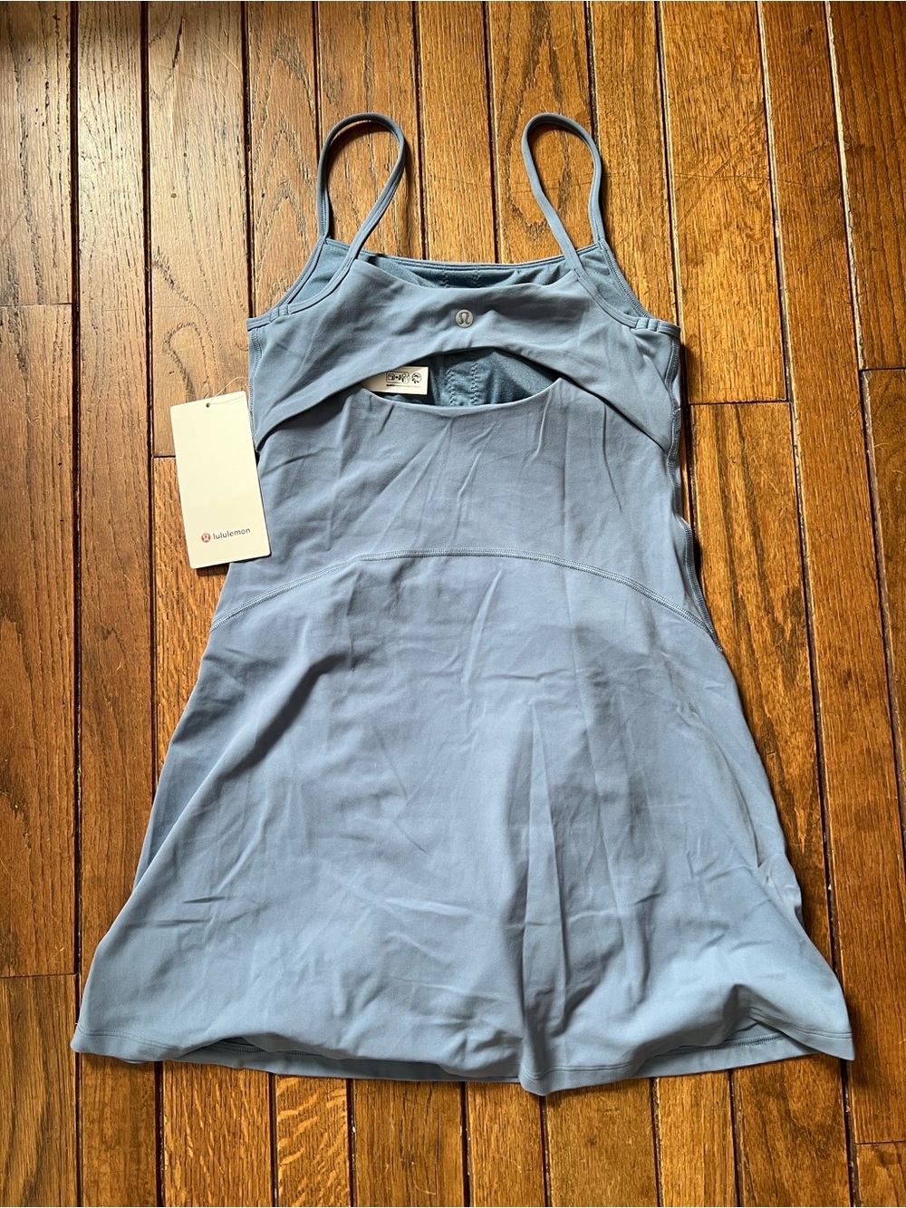 Lululemon Washed Denim Blue Align Dress Athletic Dress Size 6 NWT - Picture 8 of 9